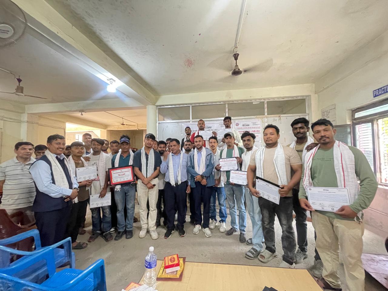 इलेक्ट्रिकल सवारी साधन तालिमको समापन तथा दोस्रो चरणको शुभारम्भ ।