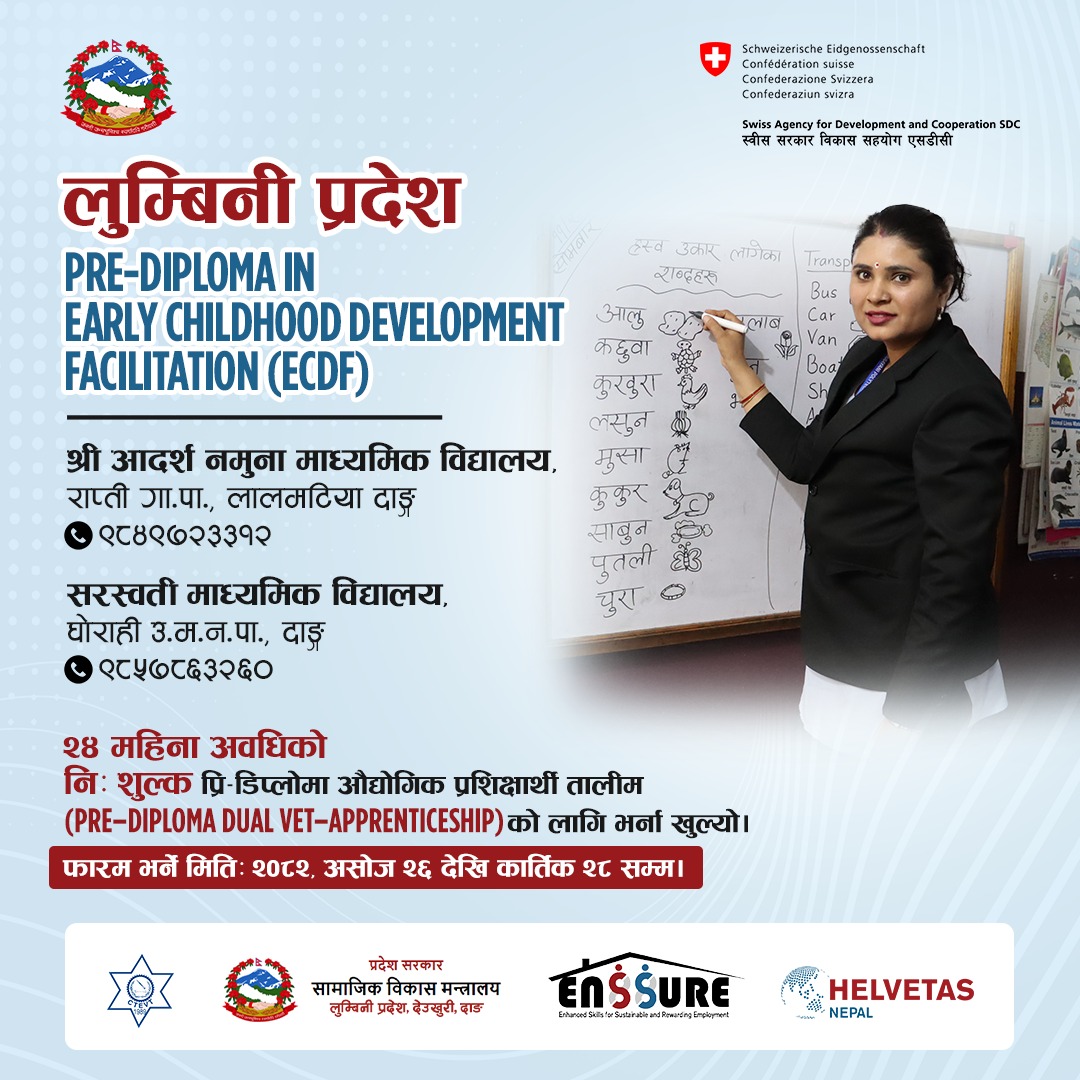 Pre-Diploma in Early Childhood Development Facilitation (ECDF)